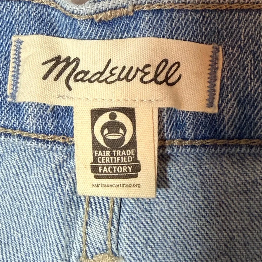 Madewell The Perfect Vintage Jean Light Indigo High Rise Tapered MB965 Size 32 - Picture 3 of 12
